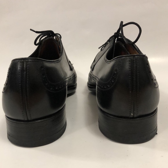 Alan McAfee 9 Shoes Black Leather Lace Up Made in England in Excellent Condition - Picture 5 of 10